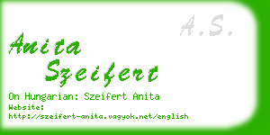 anita szeifert business card